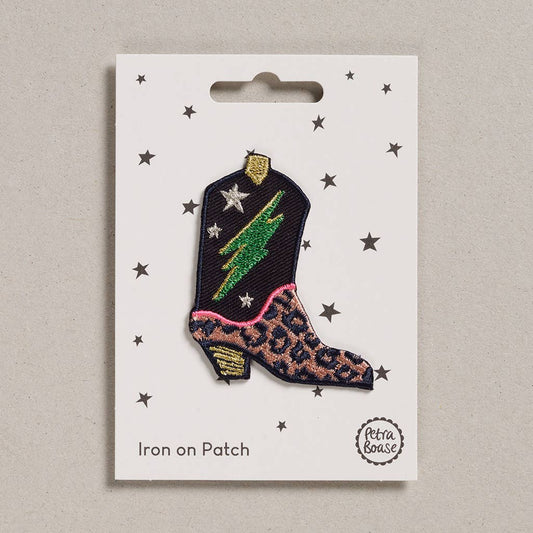 Petra Boase Ltd - Iron on Patch - Cowboy Boot