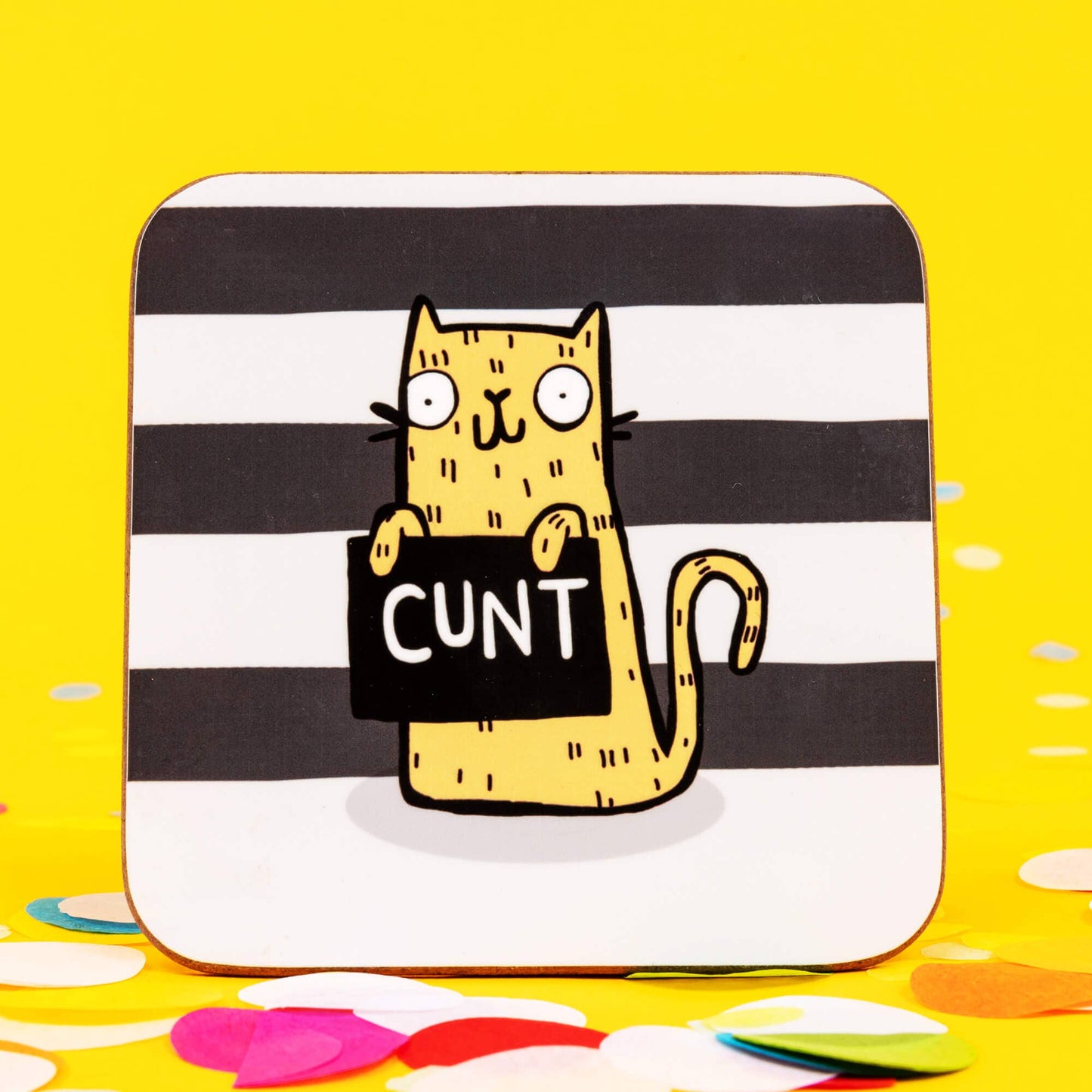 Katie Abey - Some Very Naughty Swearing Cat Coasters